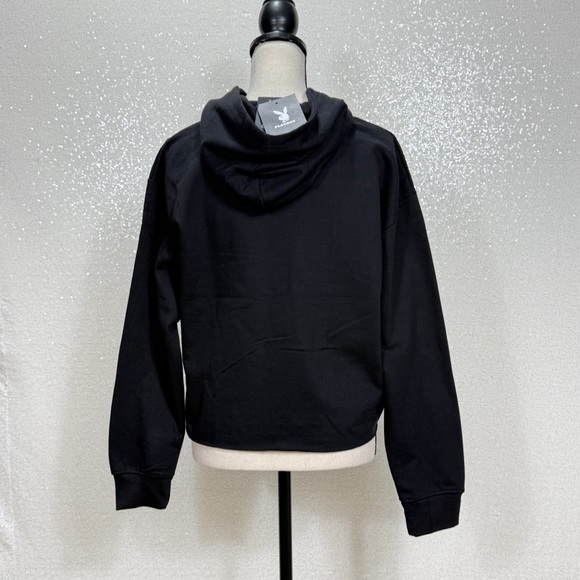 PLAYBOY Black Hoodie with Silver Accents - Picture 4 of 10